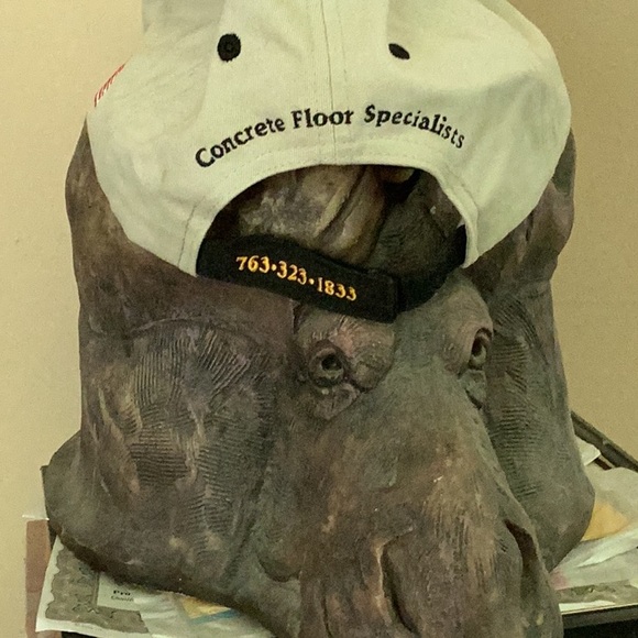 🏒  Minnesota GOPHER STATE BASEBALL CAP khaki & black  Velcro Back NWOT - Picture 3 of 16